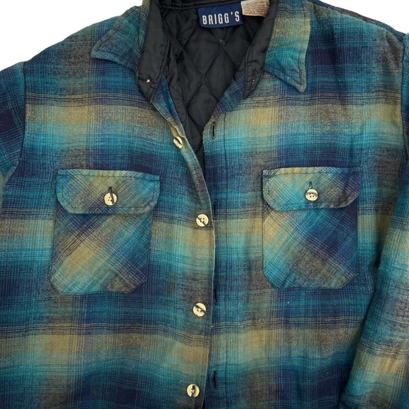 Brigg’s Vintage‎ Plaid Shacket Insulated Button Front Womens XL - Picture 3 of 6